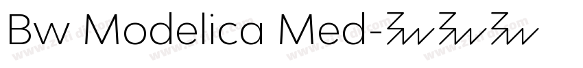 Bw Modelica Med字体转换